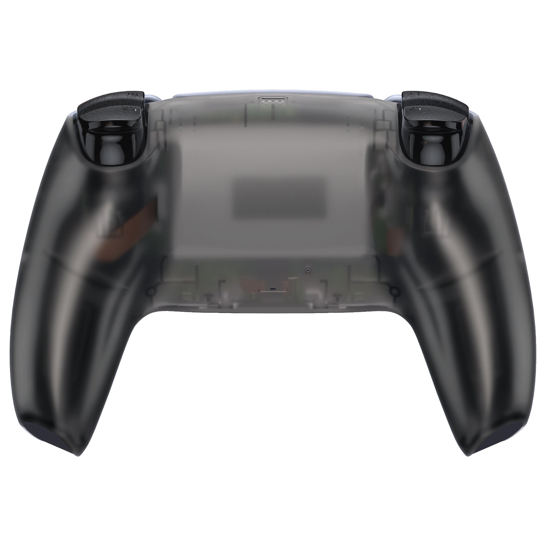 eXtremeRate Replacement Back Housing Bottom Shell Compatible with PS5 Controller BDM-010/020/030/040/050 - Clear Black eXtremeRate