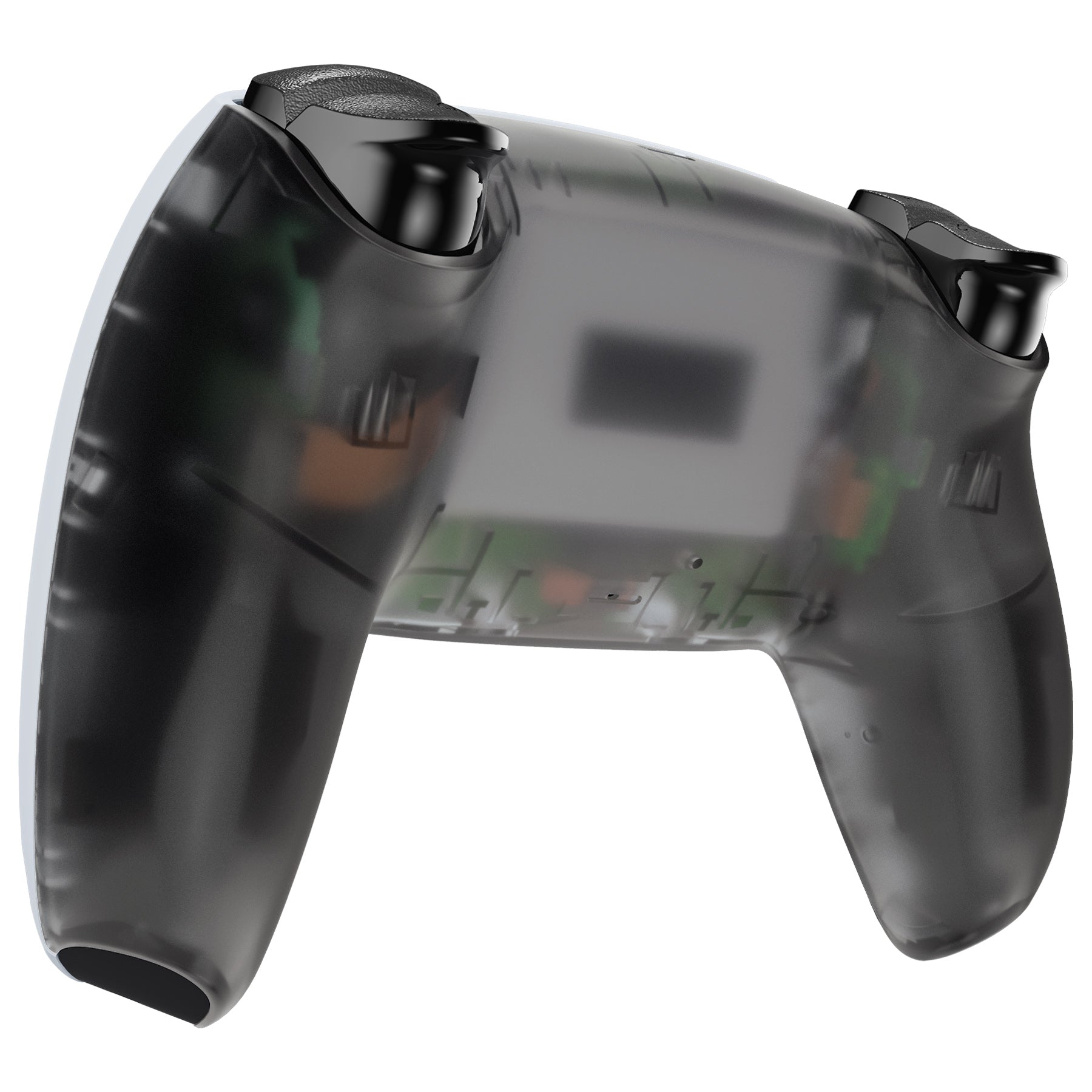 eXtremeRate Replacement Back Housing Bottom Shell Compatible with PS5 Controller BDM-010/020/030/040/050 - Clear Black eXtremeRate