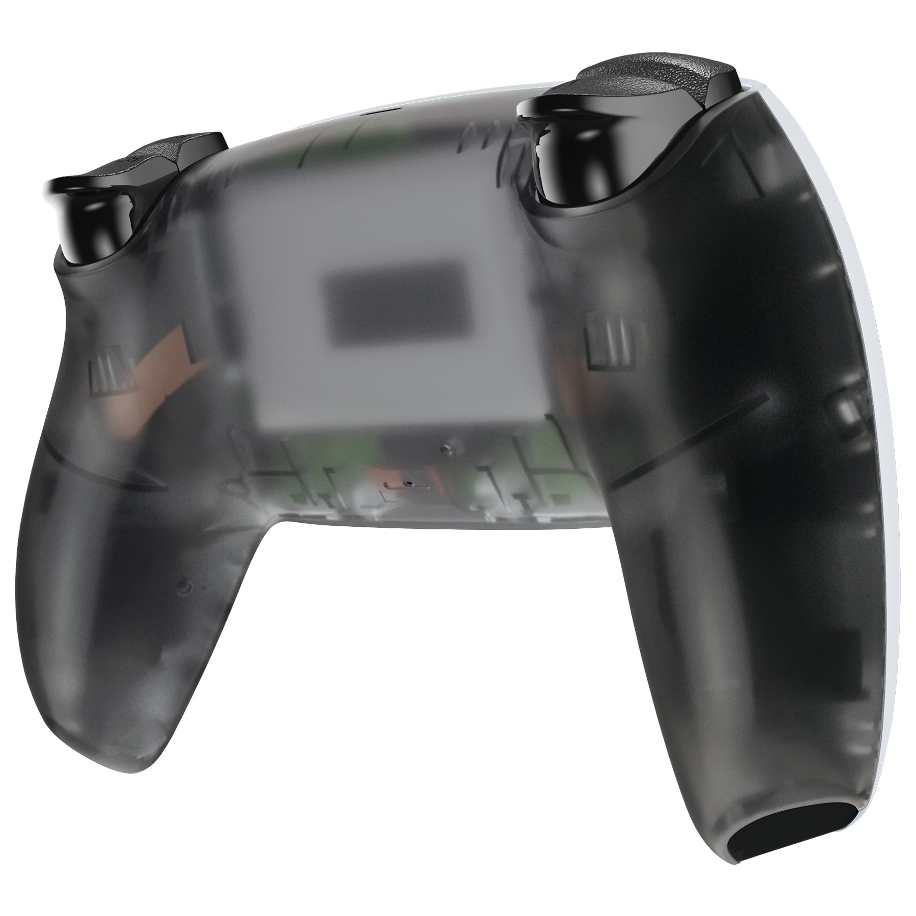 eXtremeRate Replacement Back Housing Bottom Shell Compatible with PS5 Controller BDM-010/020/030/040/050 - Clear Black eXtremeRate