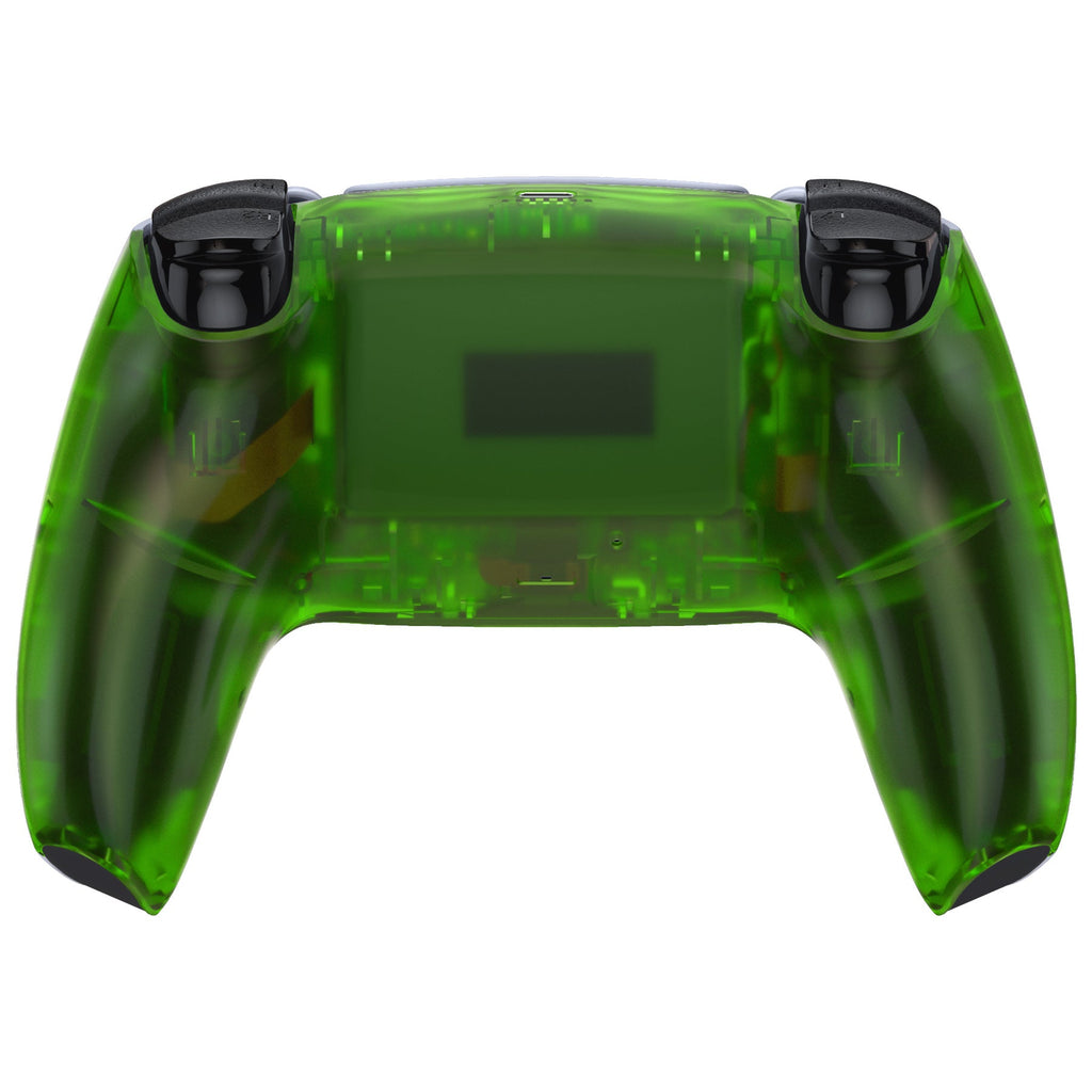eXtremeRate Replacement Back Housing Bottom Shell Compatible with PS5 Controller BDM-010/020/030/040/050 - Clear Green eXtremeRate