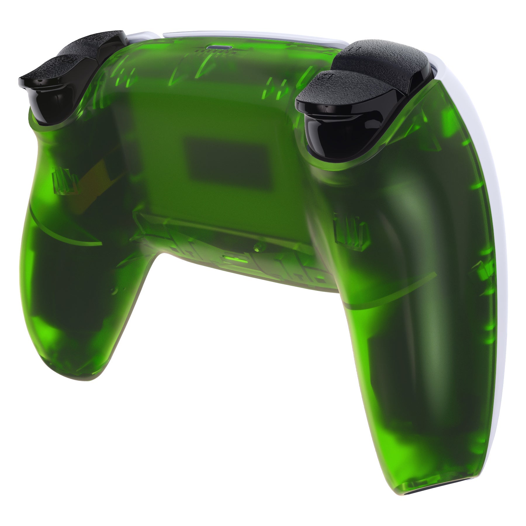 eXtremeRate Replacement Back Housing Bottom Shell Compatible with PS5 Controller BDM-010/020/030/040/050 - Clear Green eXtremeRate