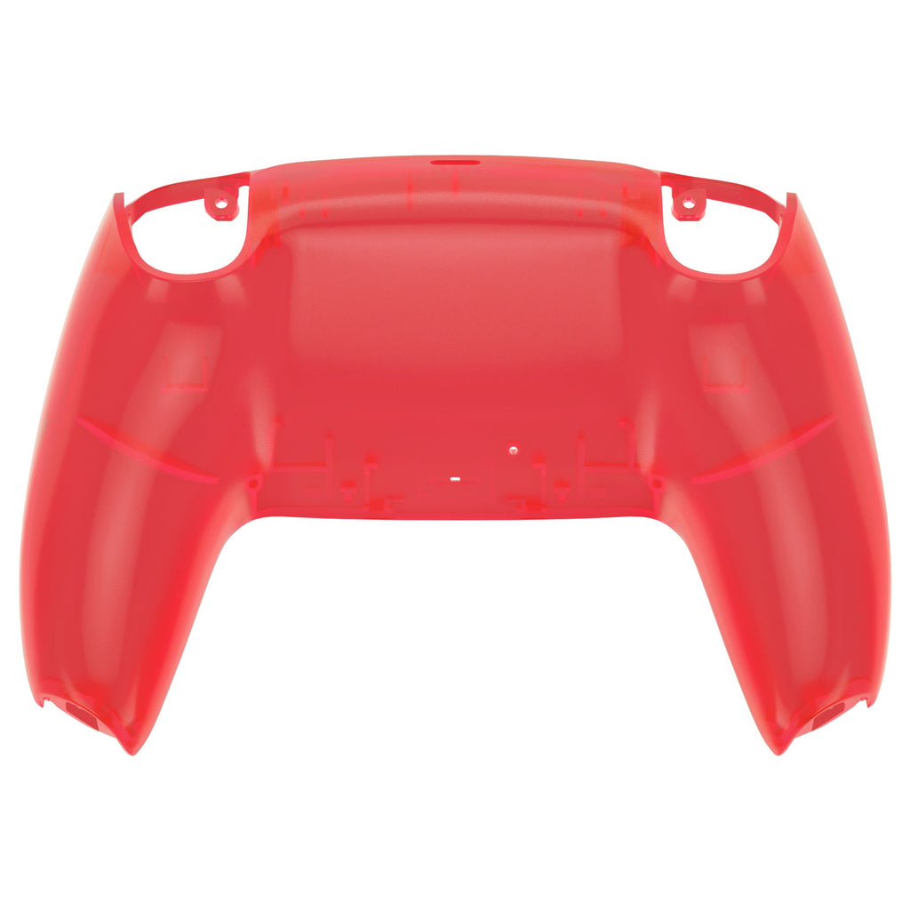 eXtremeRate Replacement Back Housing Bottom Shell Compatible with PS5 Controller BDM-010/020/030/040/050 - Clear Red eXtremeRate