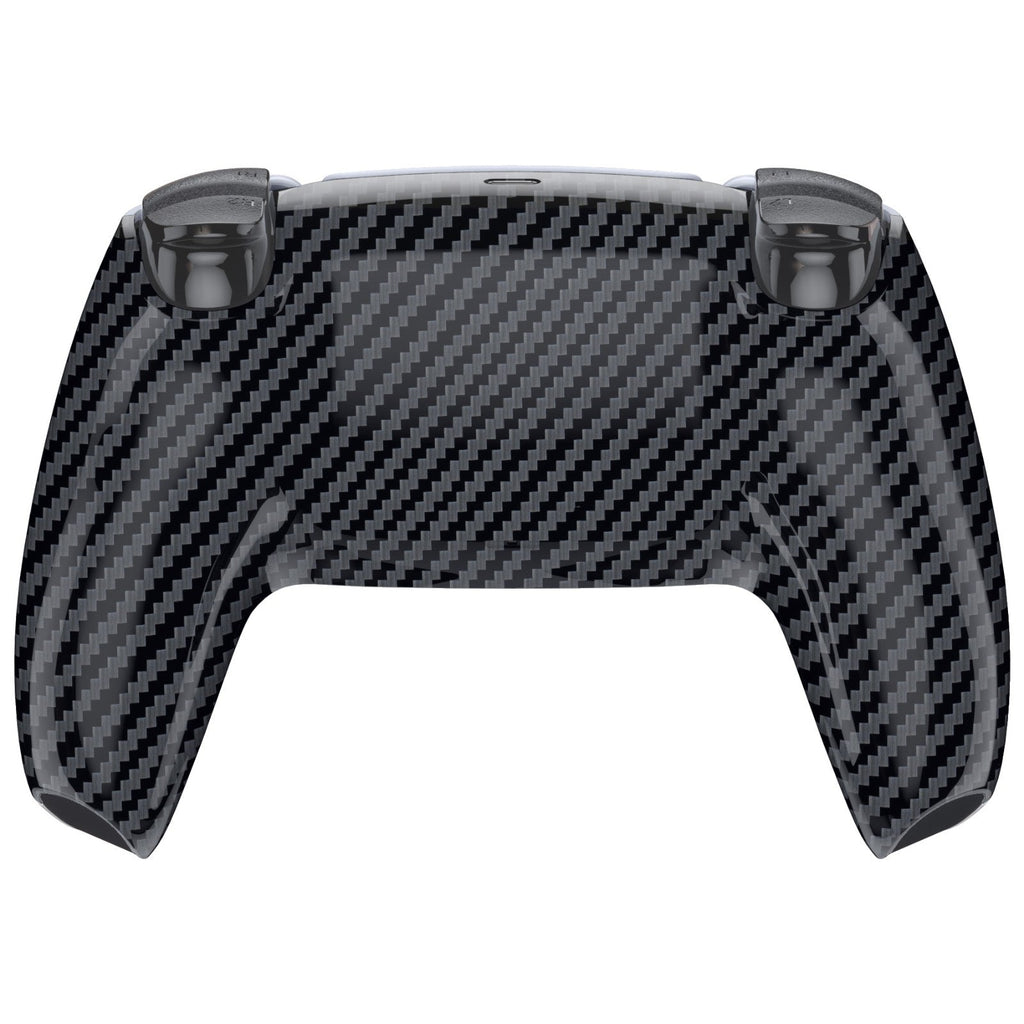 eXtremeRate Replacement Back Housing Bottom Shell Compatible with PS5 Controller BDM-010/020/030/040/050 - Graphite Carbon Fiber eXtremeRate