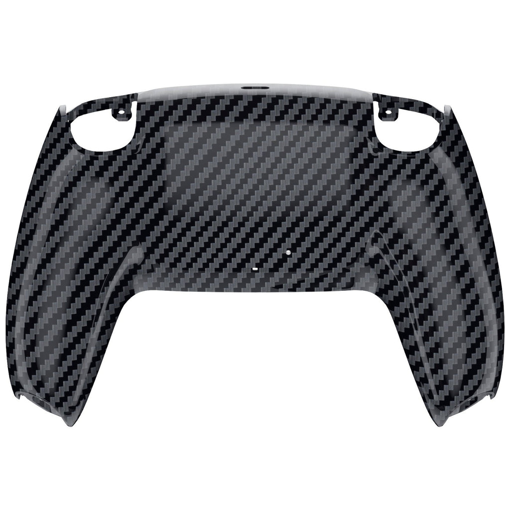 eXtremeRate Replacement Back Housing Bottom Shell Compatible with PS5 Controller BDM-010/020/030/040/050 - Graphite Carbon Fiber eXtremeRate