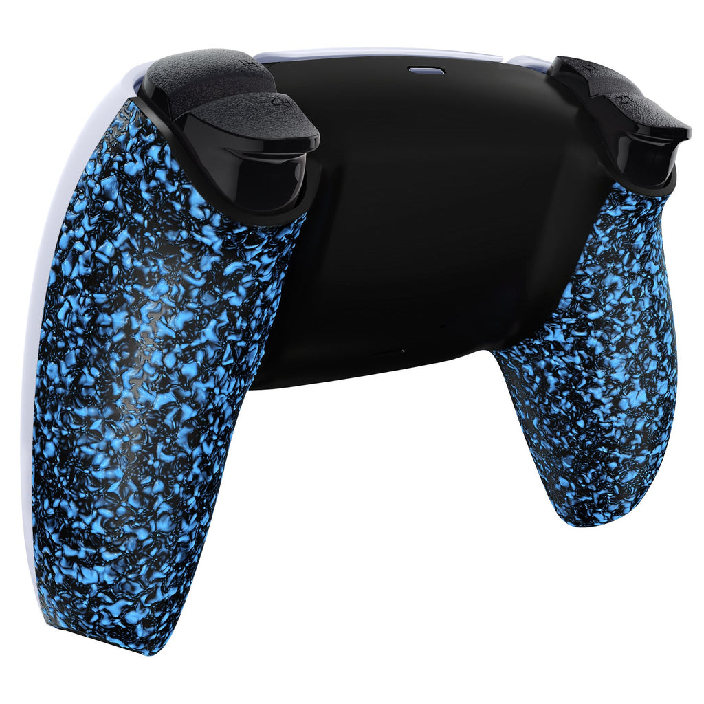 eXtremeRate Replacement Back Housing Bottom Shell Compatible with PS5 Controller BDM-010/020/030/040/050 - Textured Blue eXtremeRate