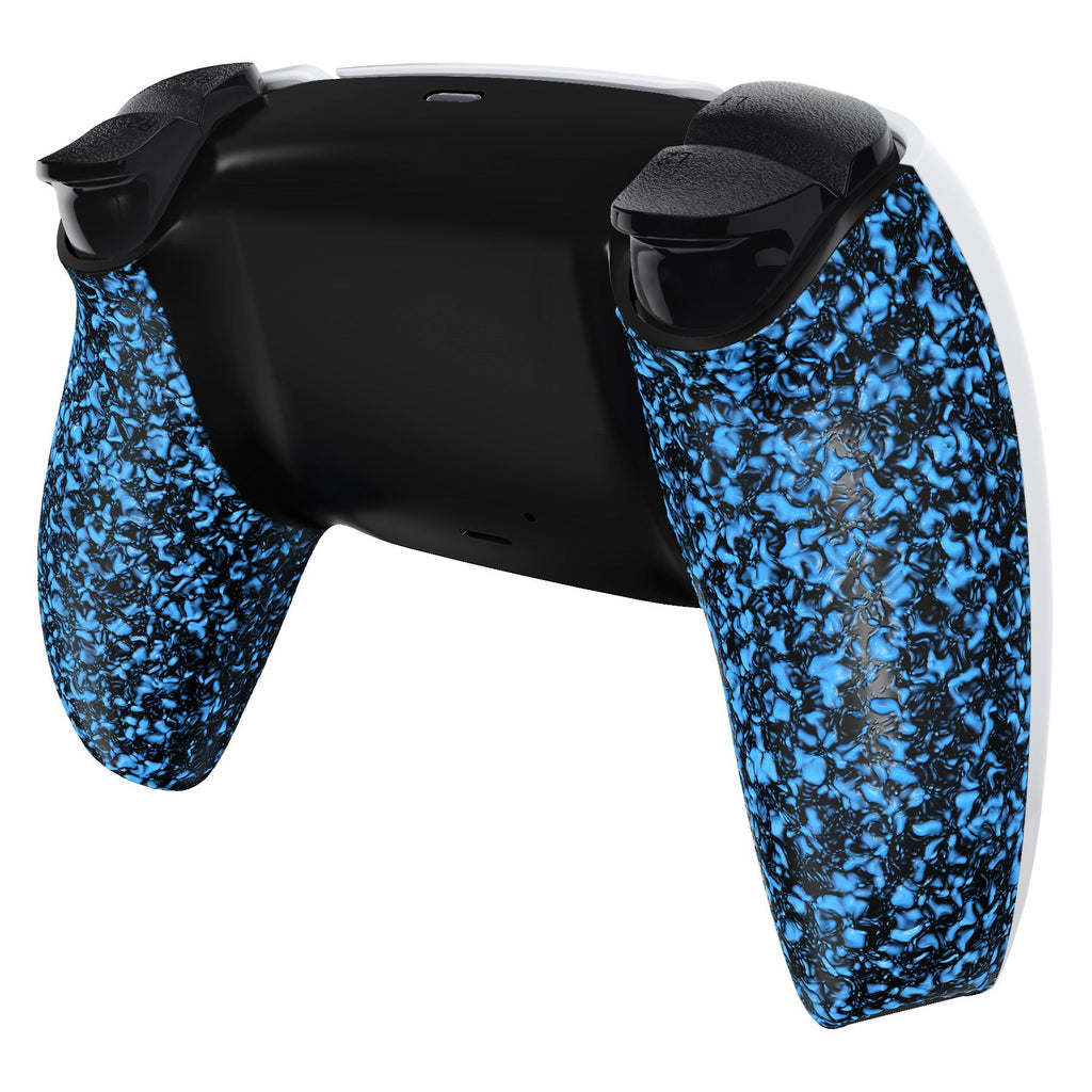 eXtremeRate Replacement Back Housing Bottom Shell Compatible with PS5 Controller BDM-010/020/030/040/050 - Textured Blue eXtremeRate