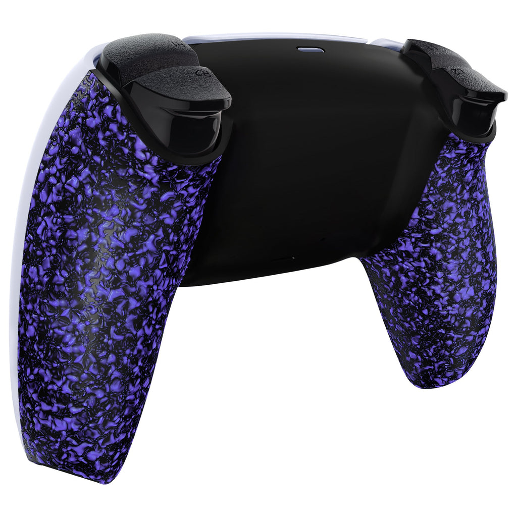 eXtremeRate Replacement Back Housing Bottom Shell Compatible with PS5 Controller BDM-010/020/030/040/050 - Textured Purple eXtremeRate