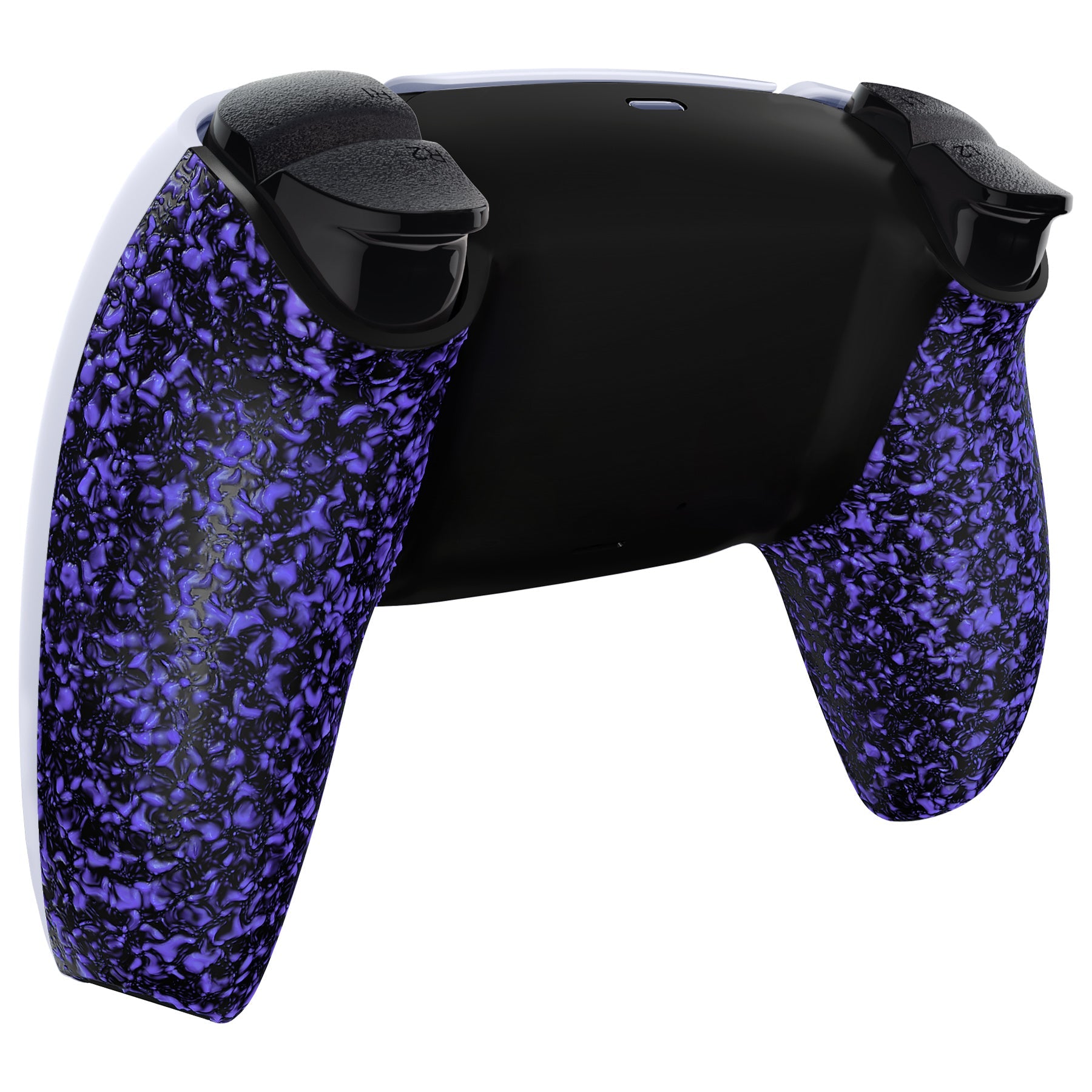 eXtremeRate Replacement Back Housing Bottom Shell Compatible with PS5 Controller BDM-010/020/030/040/050 - Textured Purple eXtremeRate