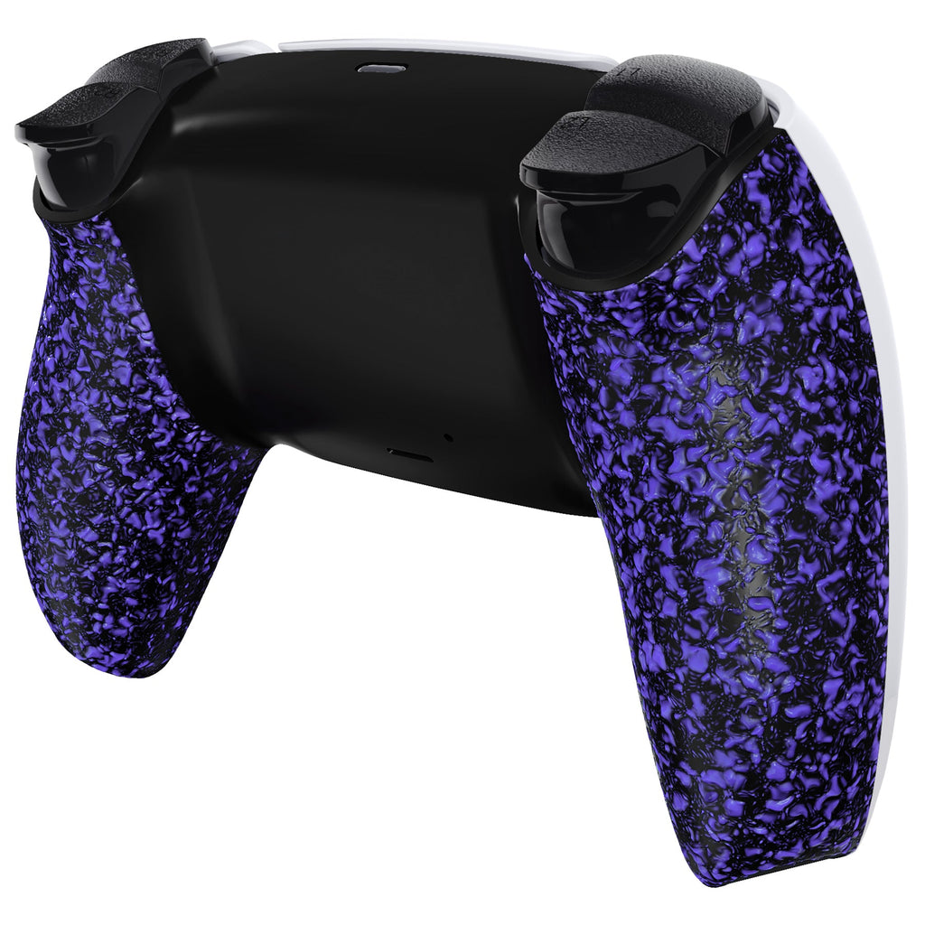 eXtremeRate Replacement Back Housing Bottom Shell Compatible with PS5 Controller BDM-010/020/030/040/050 - Textured Purple eXtremeRate