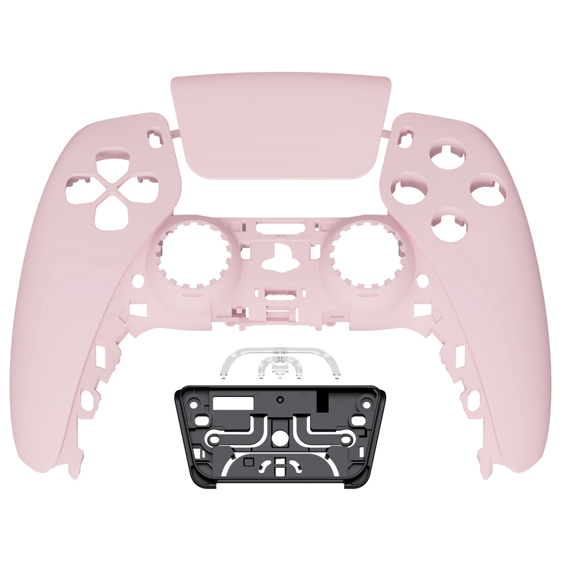 eXtremeRate Replacement Front Housing Shell with Touchpad Compatible with PS5 Controller BDM-010/020/030/040/050/060 - Cherry Blossoms Pink eXtremeRate