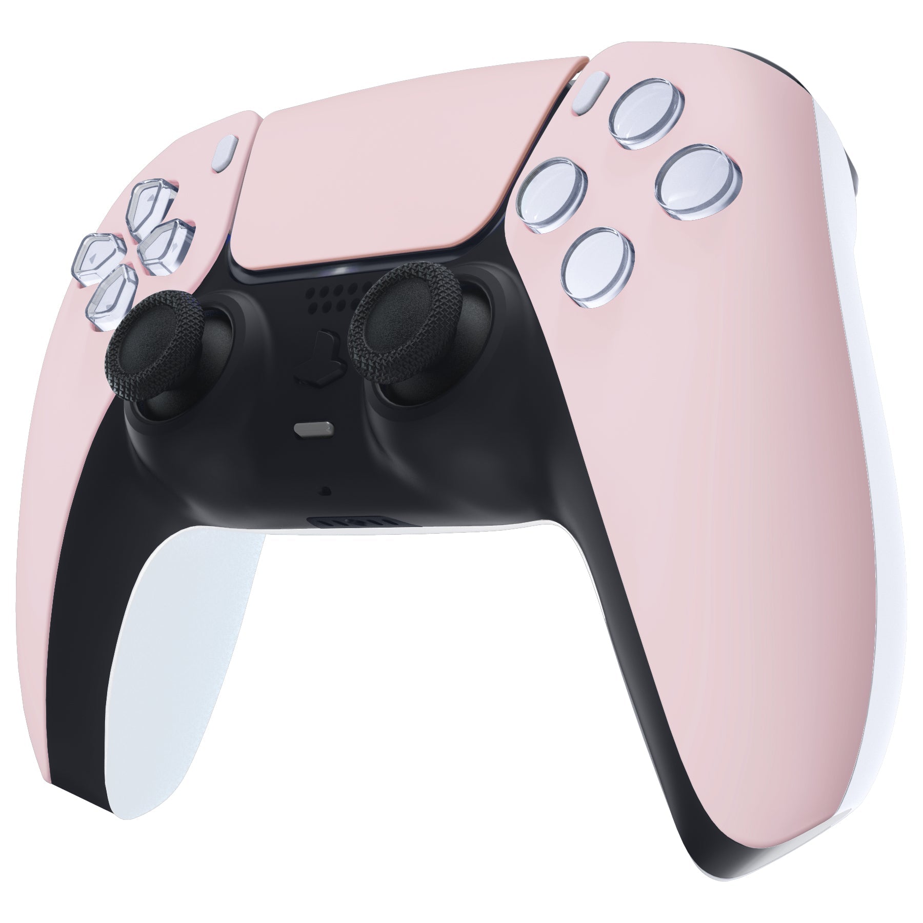eXtremeRate Replacement Front Housing Shell with Touchpad Compatible with PS5 Controller BDM-010/020/030/040/050/060 - Cherry Blossoms Pink eXtremeRate