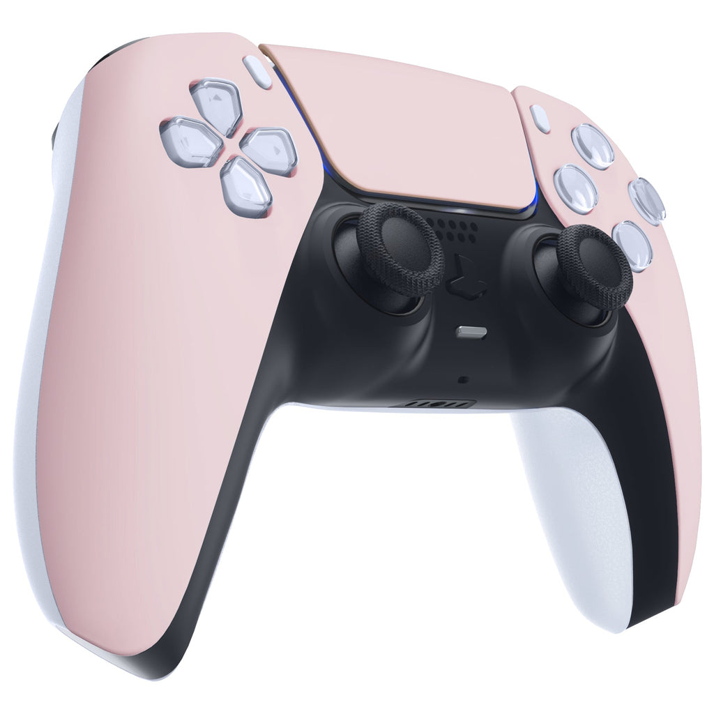 eXtremeRate Replacement Front Housing Shell with Touchpad Compatible with PS5 Controller BDM-010/020/030/040/050/060 - Cherry Blossoms Pink eXtremeRate