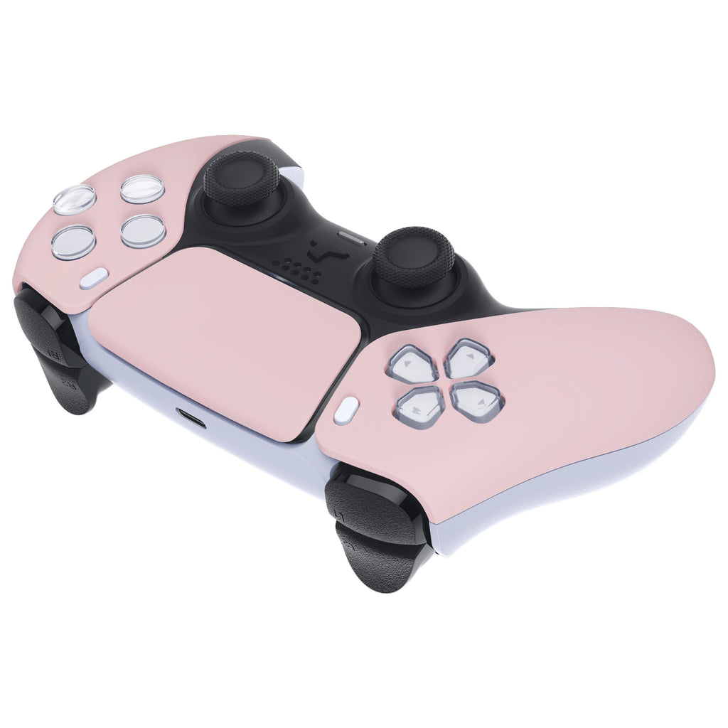 eXtremeRate Replacement Front Housing Shell with Touchpad Compatible with PS5 Controller BDM-010/020/030/040/050/060 - Cherry Blossoms Pink eXtremeRate