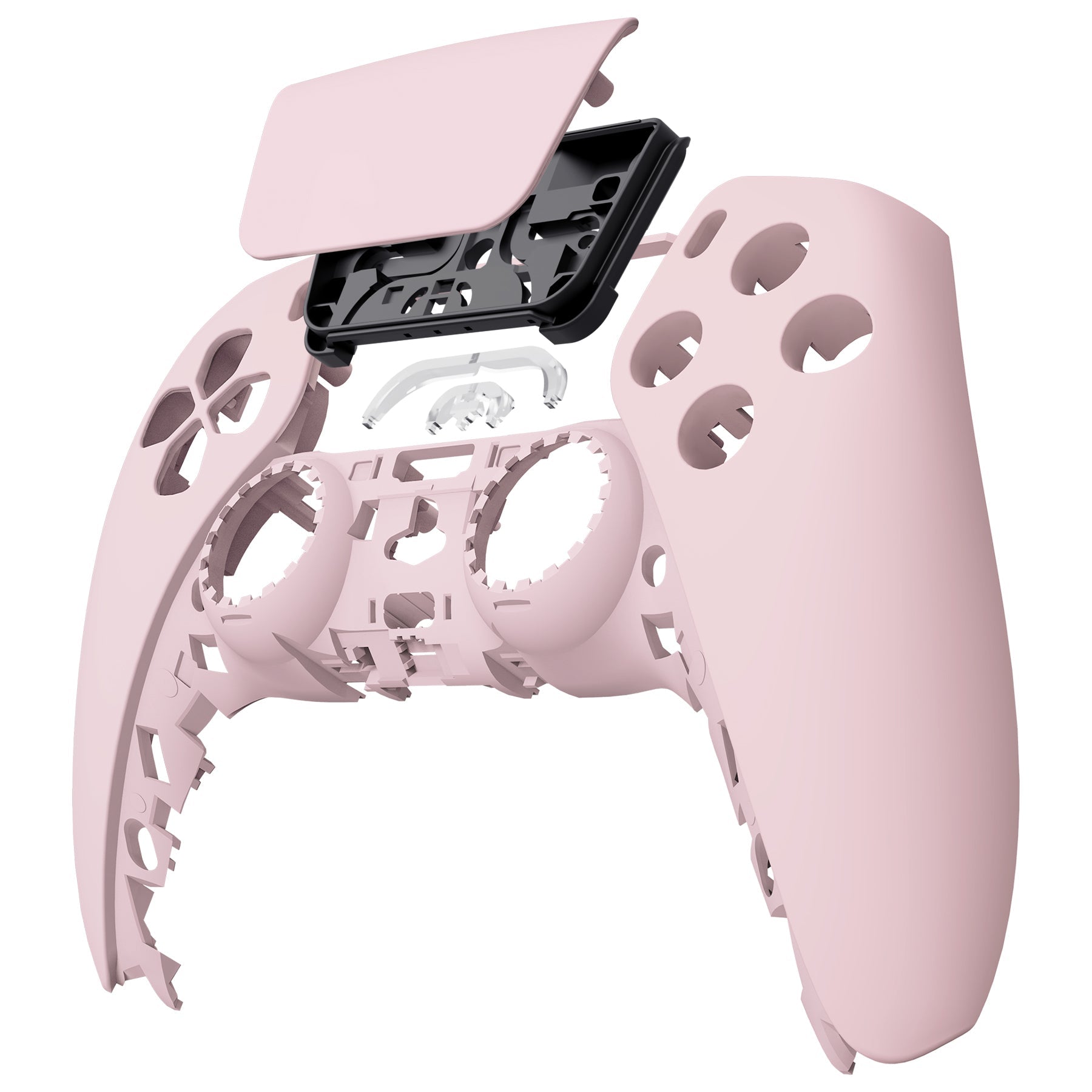 eXtremeRate Replacement Front Housing Shell with Touchpad Compatible with PS5 Controller BDM-010/020/030/040/050/060 - Cherry Blossoms Pink eXtremeRate