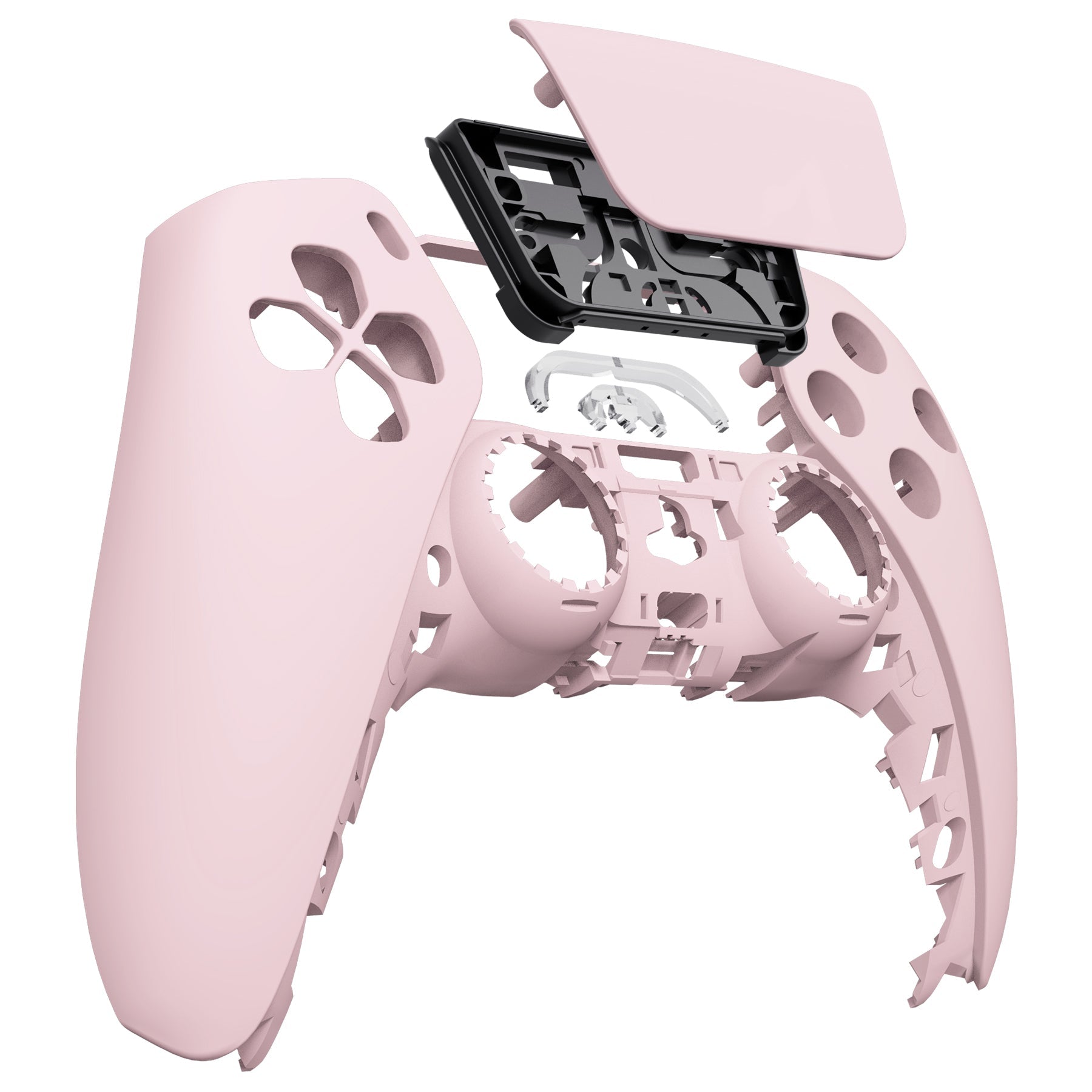 eXtremeRate Replacement Front Housing Shell with Touchpad Compatible with PS5 Controller BDM-010/020/030/040/050/060 - Cherry Blossoms Pink eXtremeRate