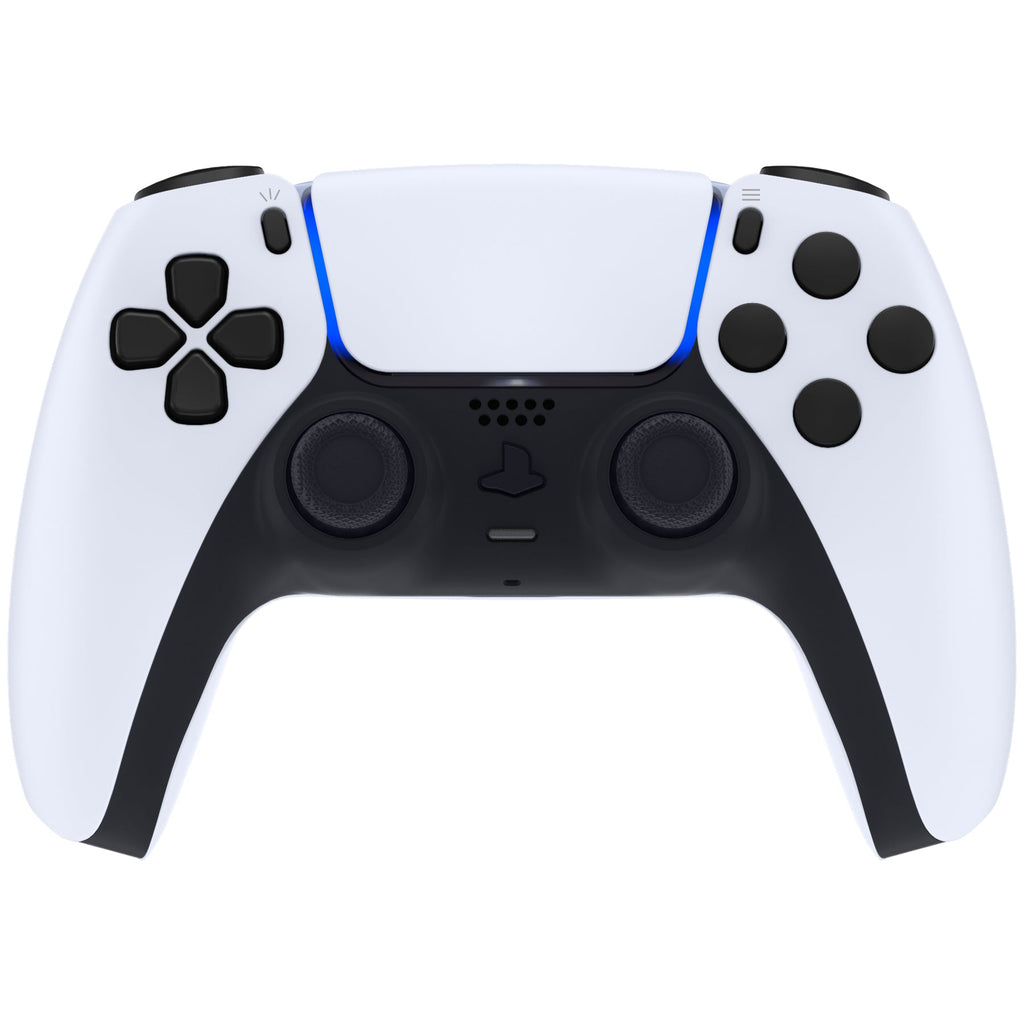 eXtremeRate Replacement Full Set Buttons Compatible with PS5 Controller BDM-010/020 - Black eXtremeRate