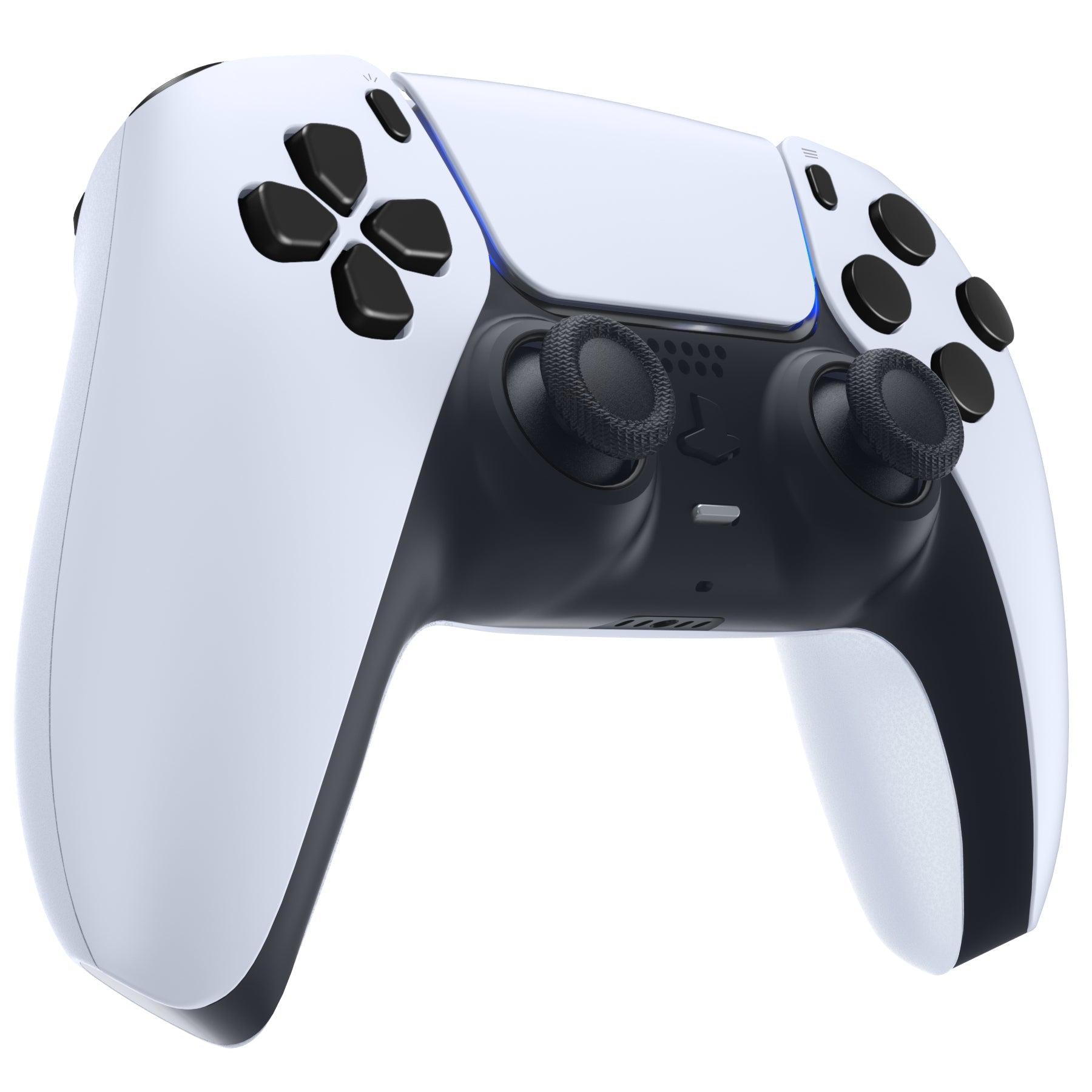 eXtremeRate Replacement Full Set Buttons Compatible with PS5 Controller BDM-010/020 - Black eXtremeRate
