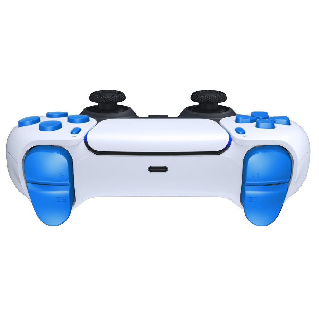 eXtremeRate Replacement Full Set Buttons Compatible with PS5 Controller BDM-010/020 - Blue eXtremeRate