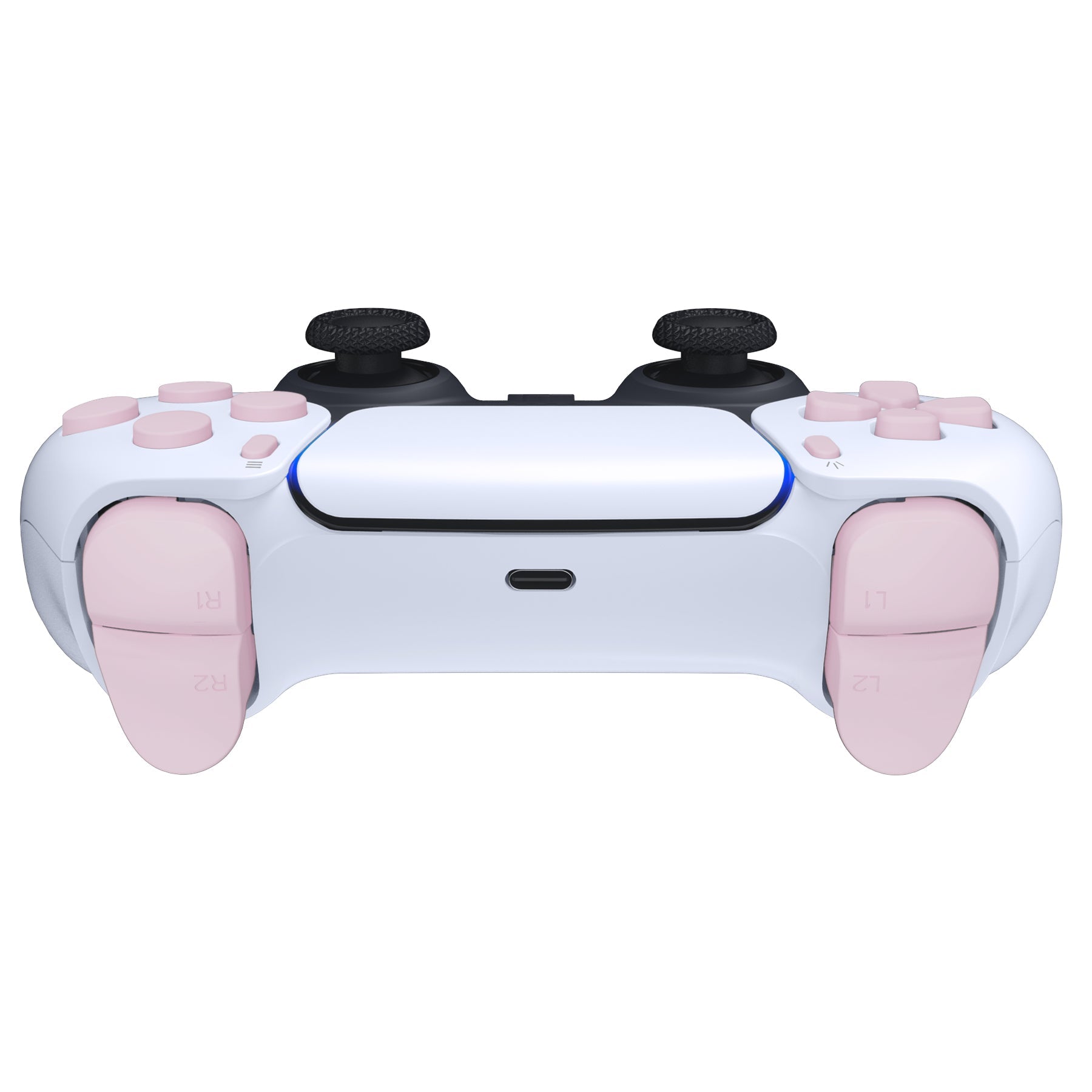 eXtremeRate Replacement Full Set Buttons Compatible with PS5 Controller BDM-010/020 - Cherry Blossoms Pink eXtremeRate