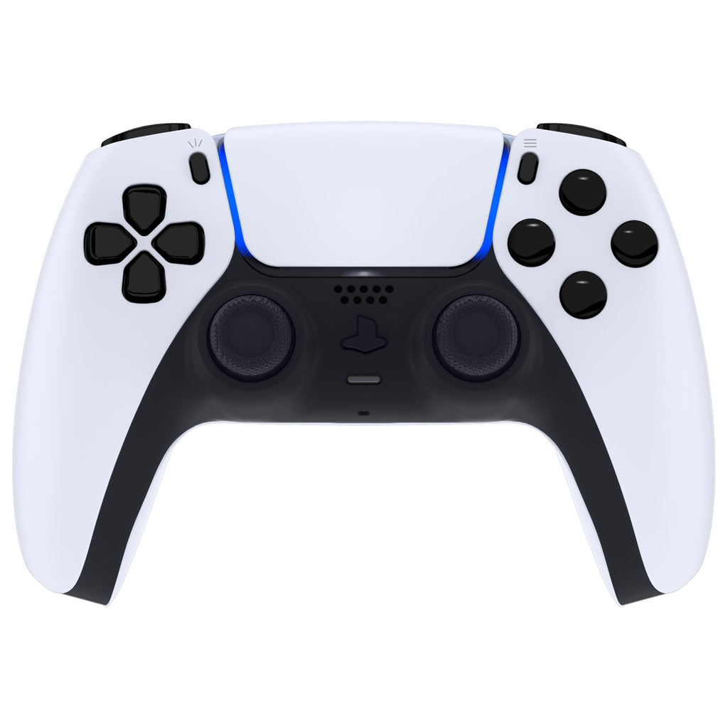 eXtremeRate Replacement Full Set Buttons Compatible with PS5 Controller BDM-010/020 - Chrome Black eXtremeRate