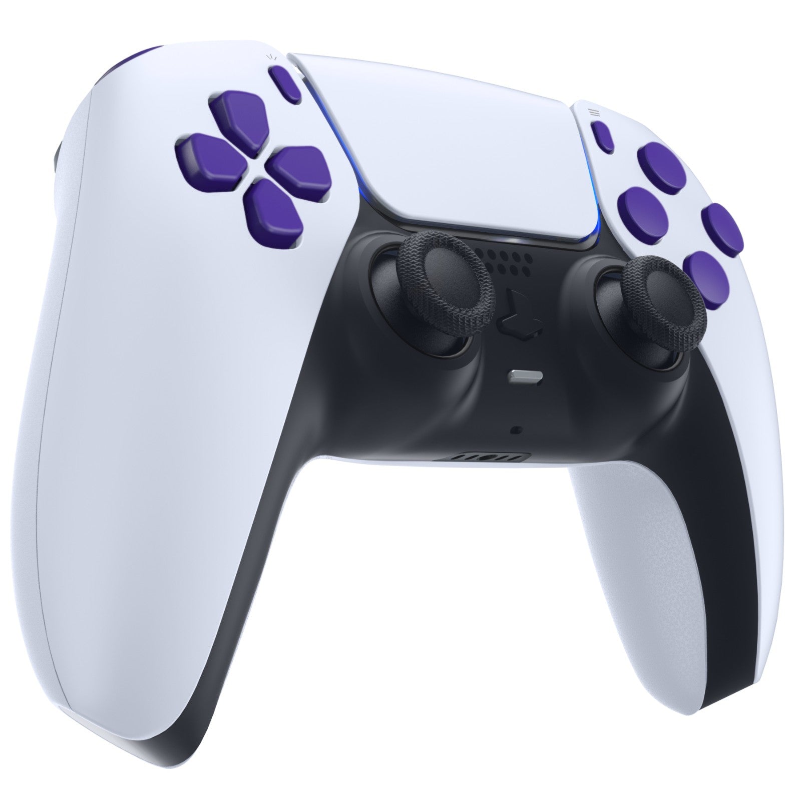 eXtremeRate Replacement Full Set Buttons Compatible with PS5 Controller BDM-010/020 - Purple eXtremeRate