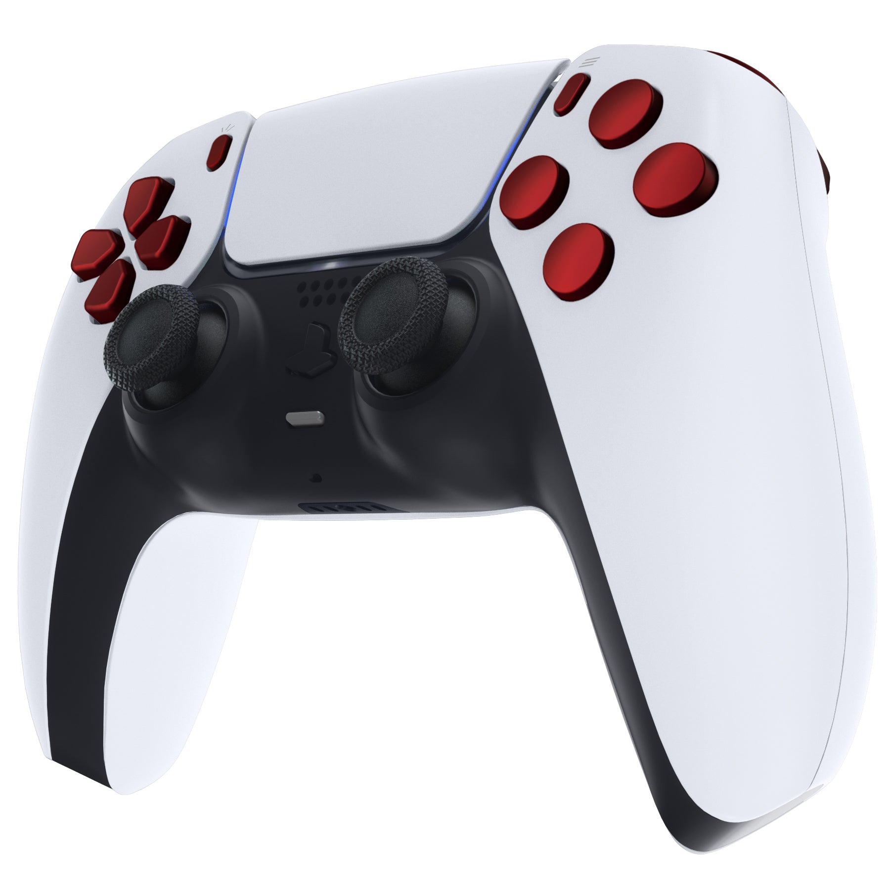 eXtremeRate Replacement Full Set Buttons Compatible with PS5 Controller BDM-010/020 - Scarlet Red eXtremeRate