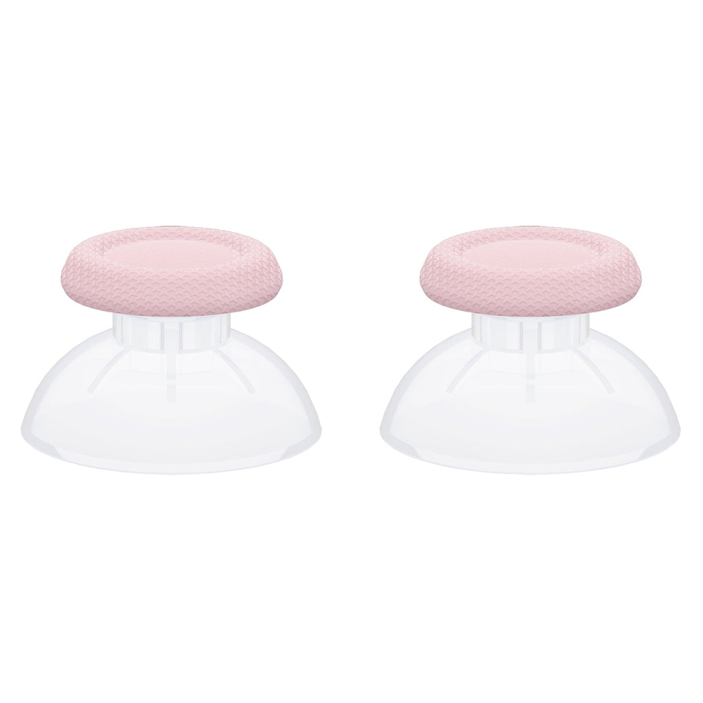 eXtremeRate Replacement Thumbsticks Analog Stick Joystick Compatible with PS5 & PS4 All Model Controller - Clear & Cherry Blossoms Pink eXtremeRate