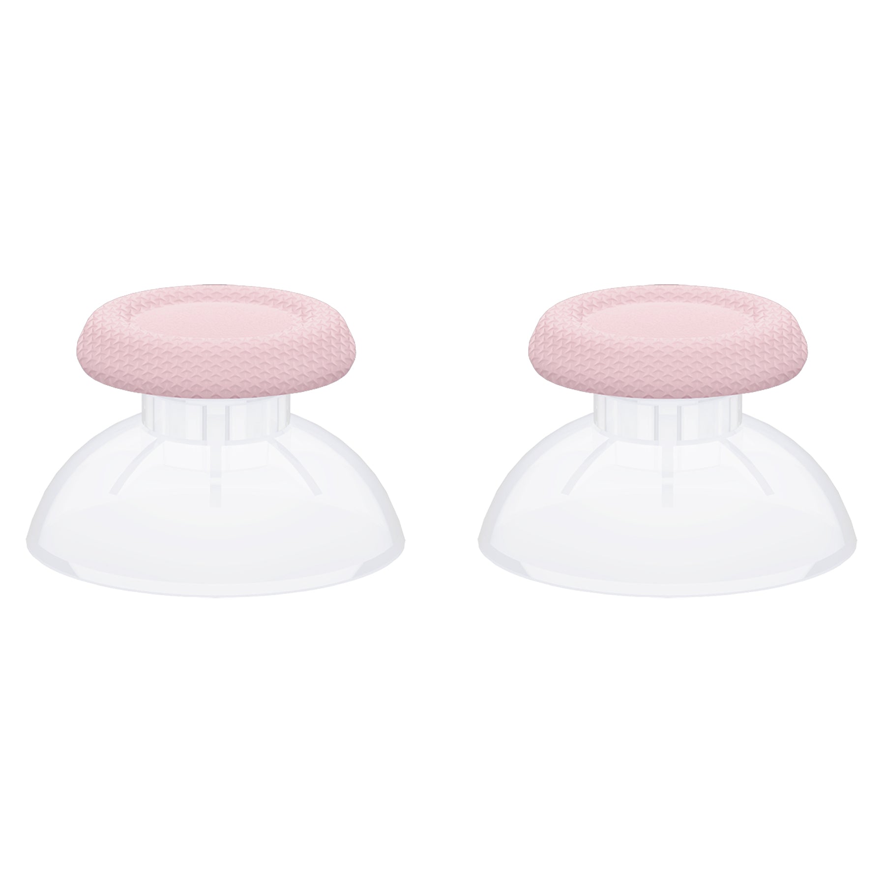 eXtremeRate Replacement Thumbsticks Analog Stick Joystick Compatible with PS5 & PS4 All Model Controller - Clear & Cherry Blossoms Pink eXtremeRate