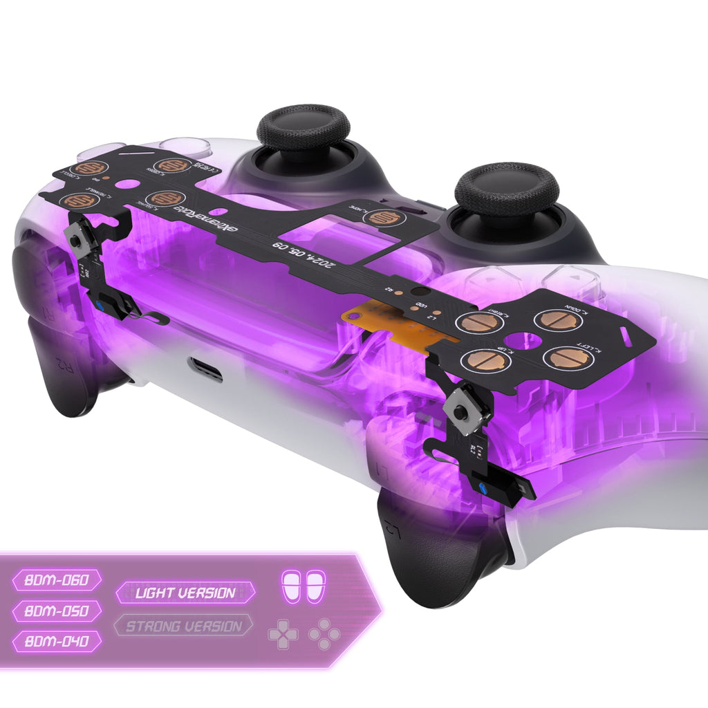 eXtremeRate Shoulder Buttons Micro Switch - Light Version Tactile Clicky Hair Trigger Kit V2 for PS5 Controller BDM-040/050/060 eXtremeRate
