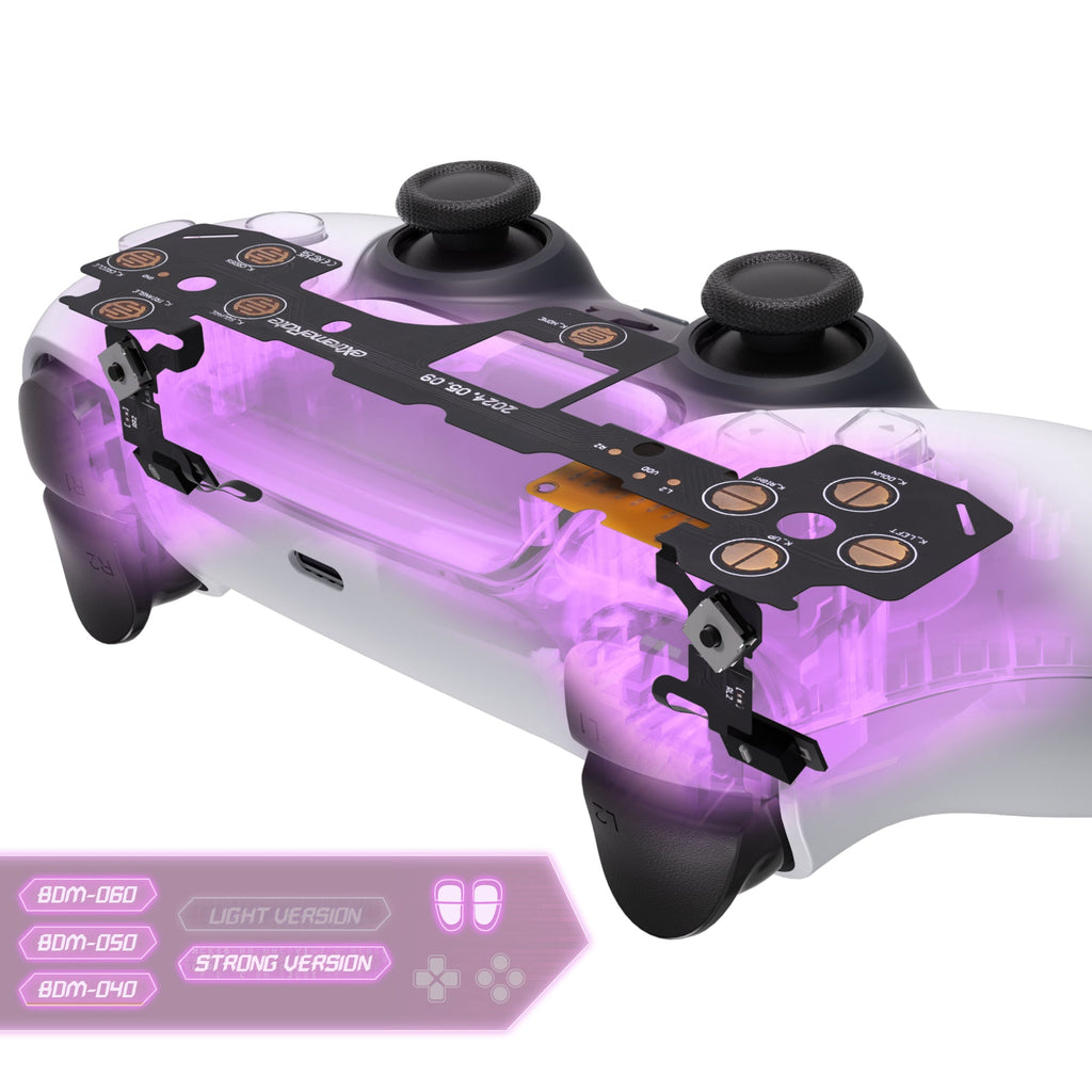 eXtremeRate Shoulder Buttons Micro Switch - Strong Version Tactile Clicky Hair Trigger Kit V2 for PS5 Controller BDM-040/050/060 eXtremeRate