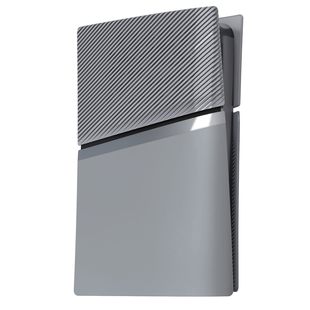 eXtremeRate eXcover Replacement Top Bottom Cover Side Panel with Cooling Vent for PS5 Slim Disc Edition Console - New Hope Gray eXtremeRate