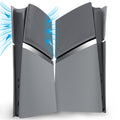 eXtremeRate eXcover Replacement Top Bottom Cover Side Panel with Cooling Vent for PS5 Slim Digital Edition Console - New Hope Gray eXtremeRate