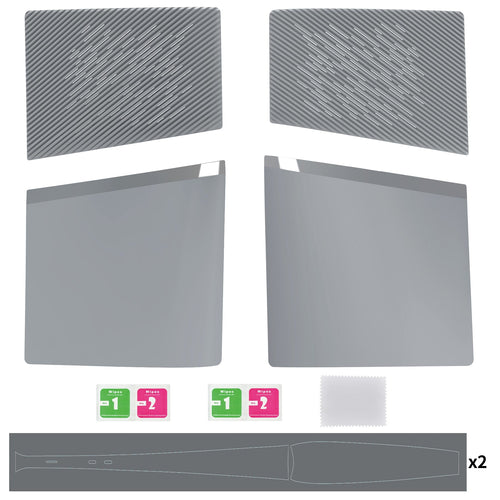 eXtremeRate eXcover Replacement Top Bottom Cover Side Panel with Cooling Vent for PS5 Slim Digital Edition Console - New Hope Gray eXtremeRate